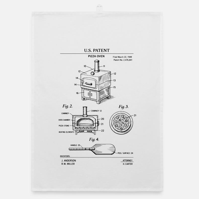 Plan de brevet pour four à pizza Torchon bio