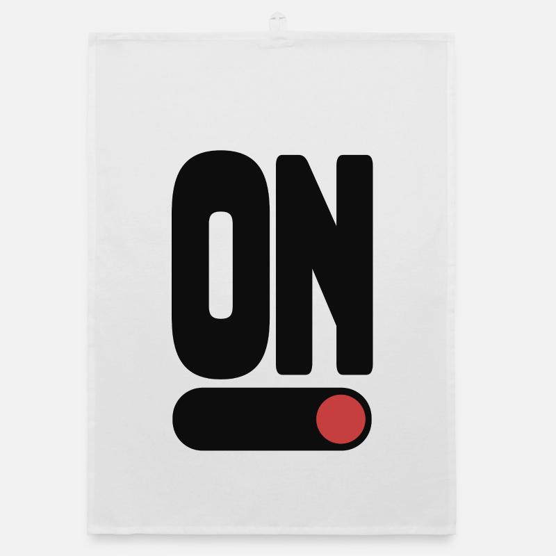 ON Power Statement Typography Shirt Organic dish towel