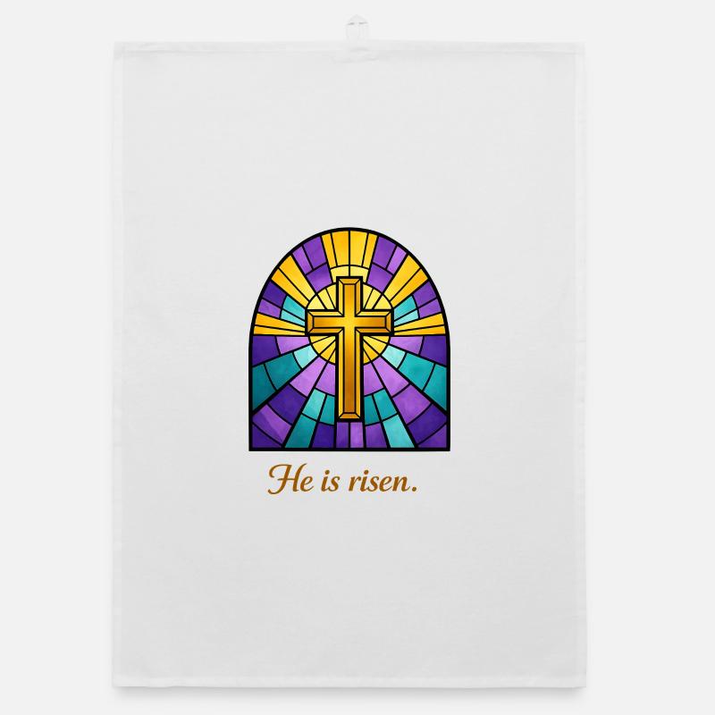 he is risen Organic dish towel