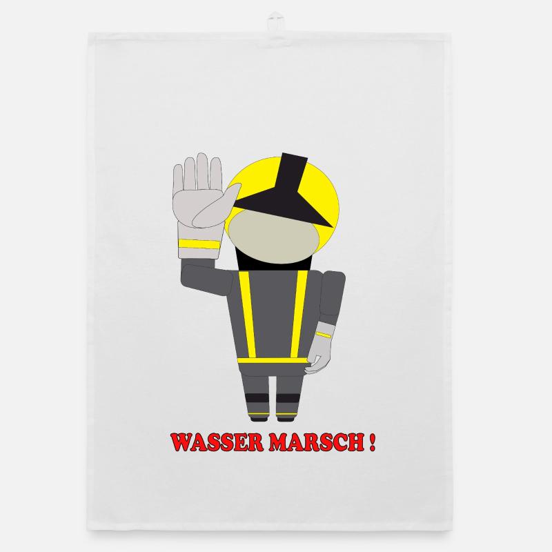 Héros pompier de la Marche de l’eau Torchon bio