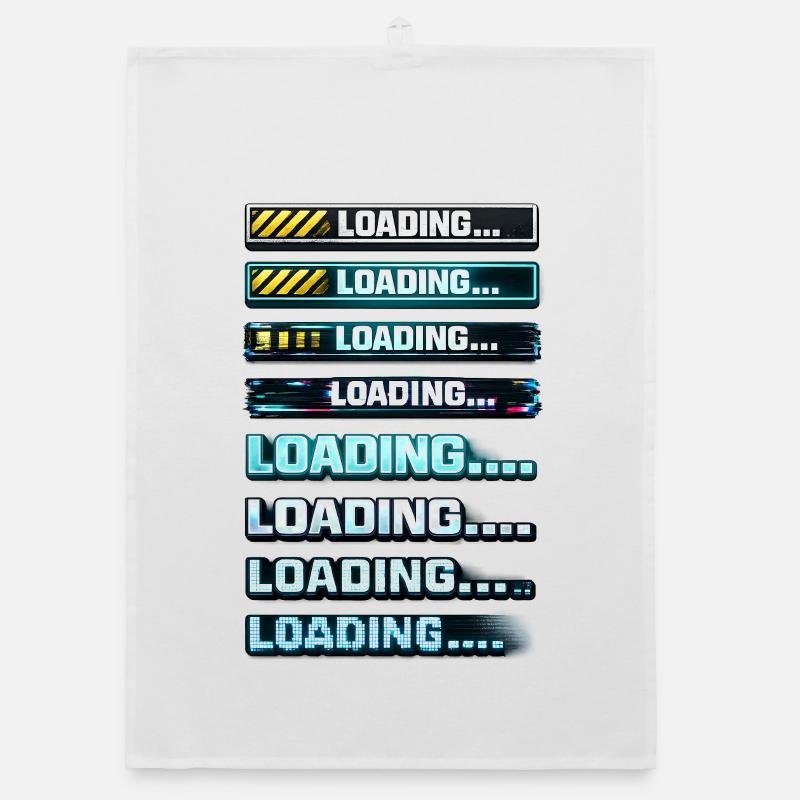 Graphiques de notification de téléchargement néon Torchon bio