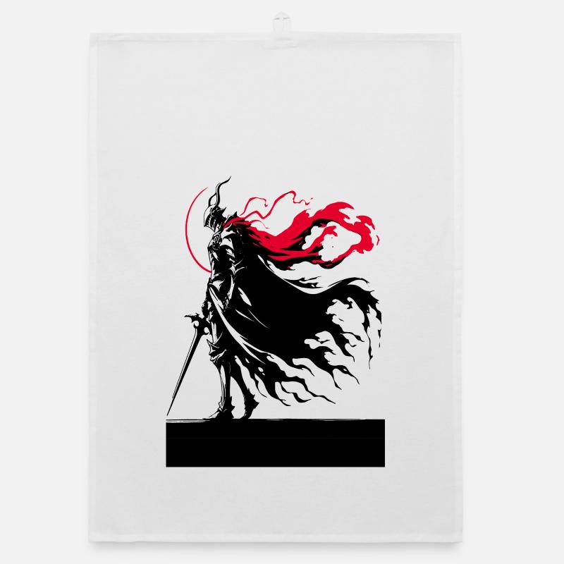 Chevalier Noir et Cape Rouge Torchon bio