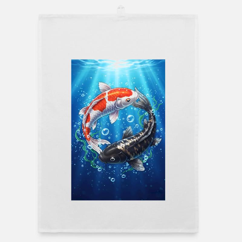 Koi Vibrating Underwater Duo Organic dish towel