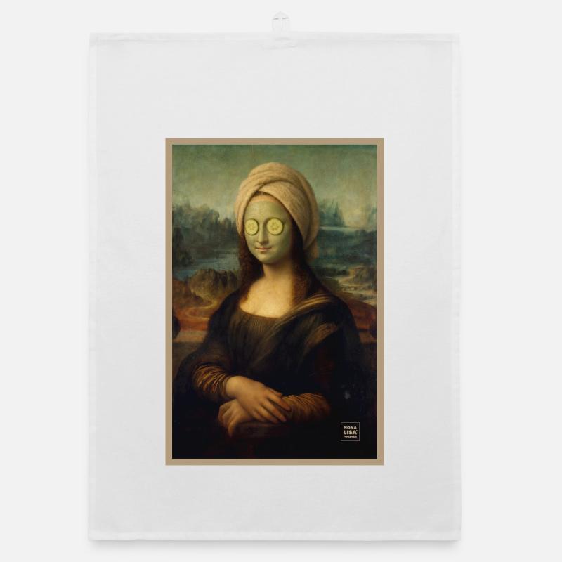 Mona Lisa Spa Day Organic dish towel