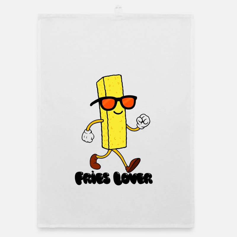 Fries Lover Organic dish towel