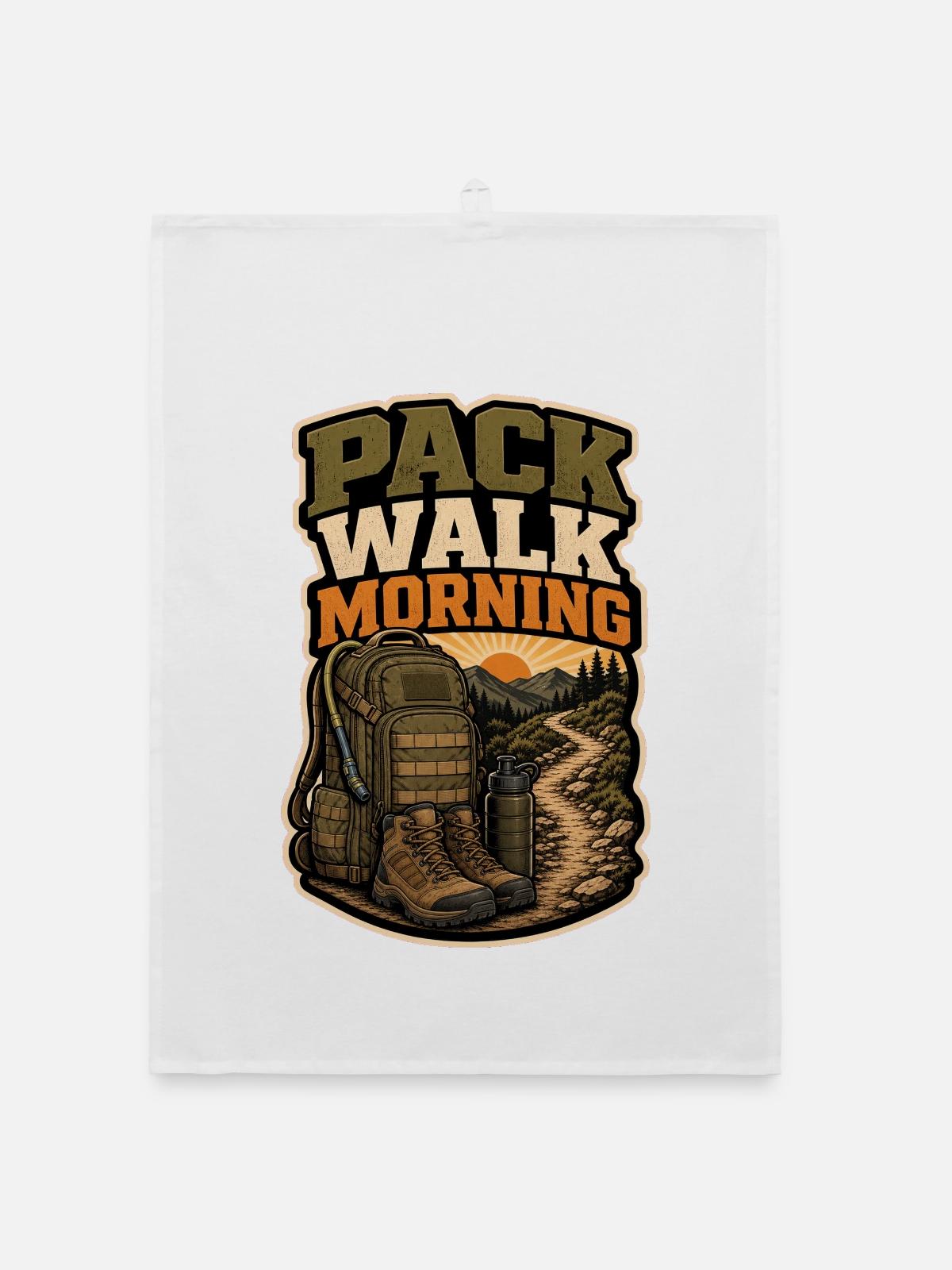 PACK WALK MORNING - Organic Geschirrtuch - Weiß - Vorne
