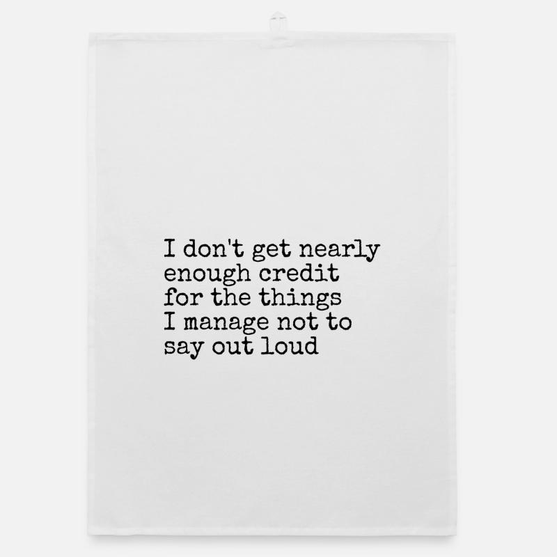 Humor, Sarcasm, Silent Thoughts Organic dish towel