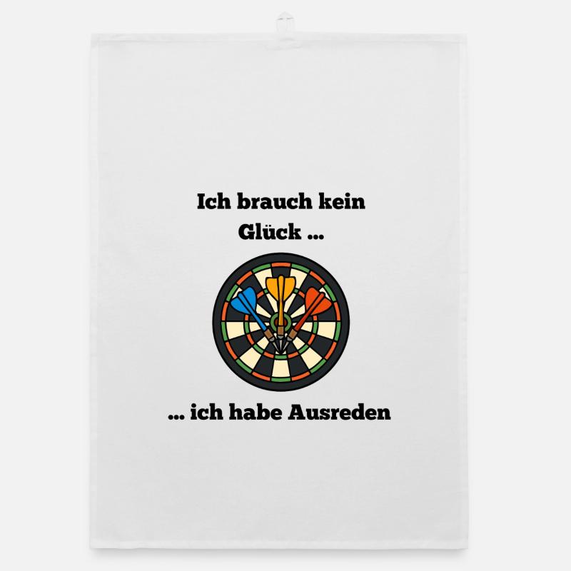 Motif coloré de cible de fléchettes Torchon bio