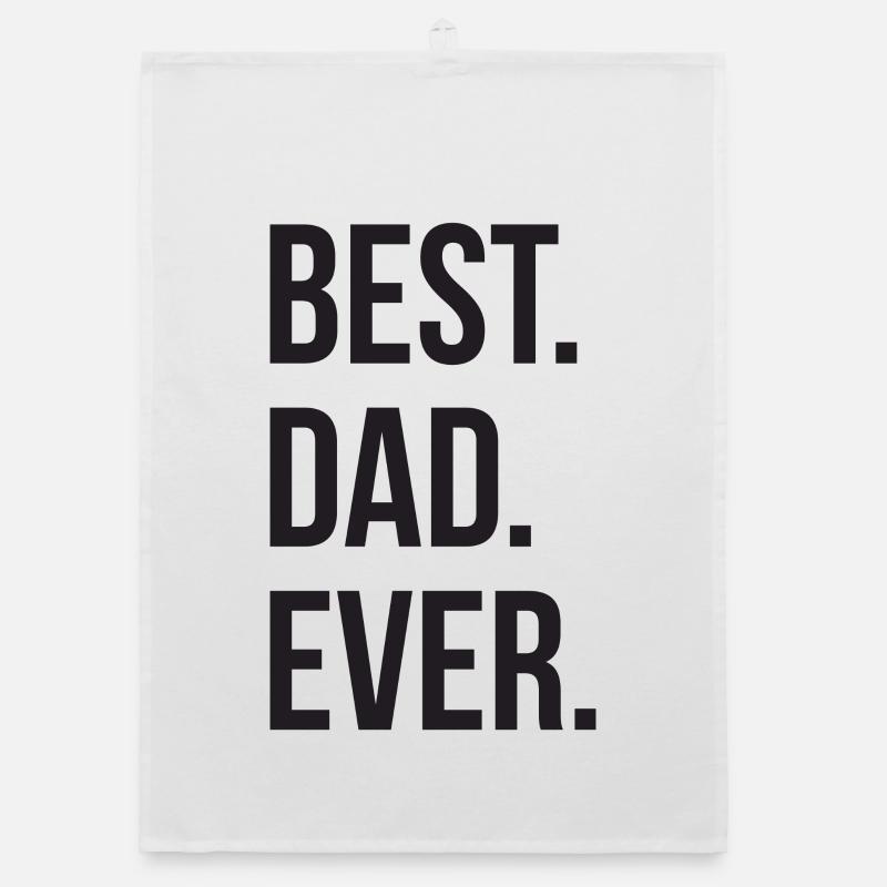 Best Dad Ever Organic dish towel