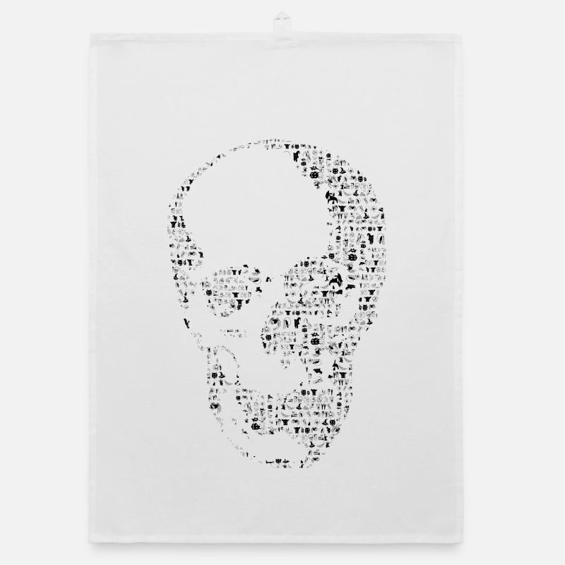 Skull Organic dish towel