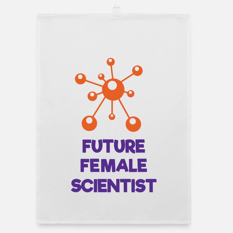 Future Female Scientist Organic dish towel