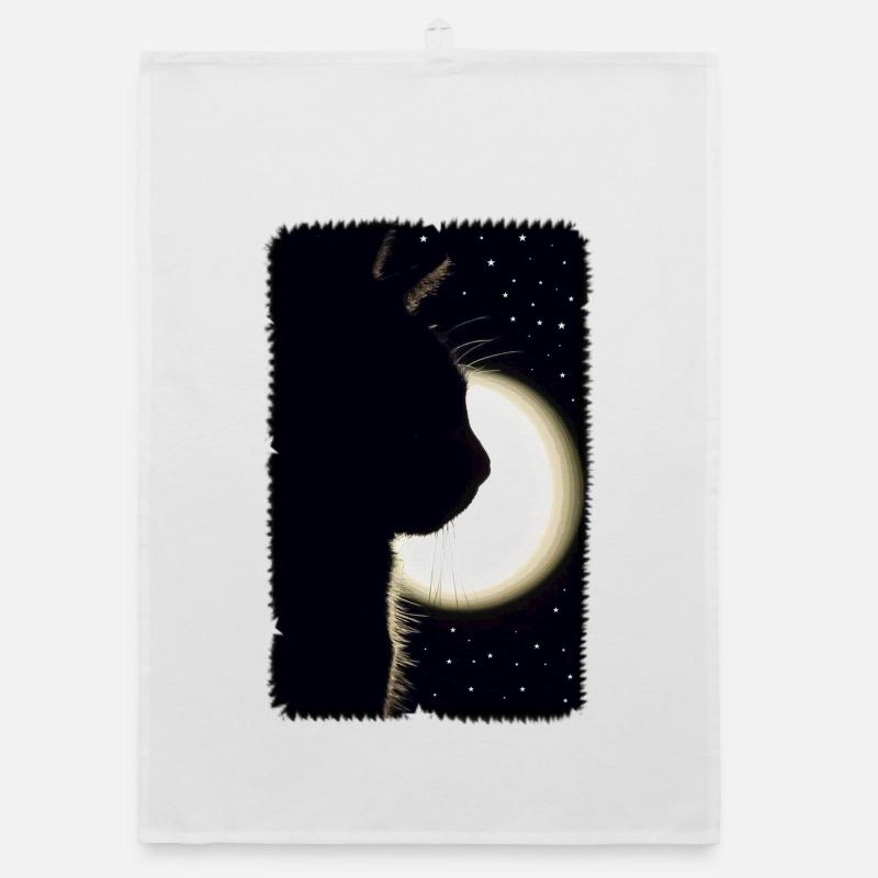 Chat de lune Torchon bio