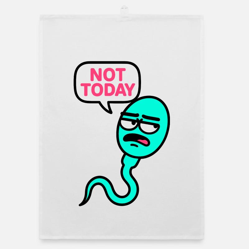 Expressive Sadface Snake Illustration Organic dish towel
