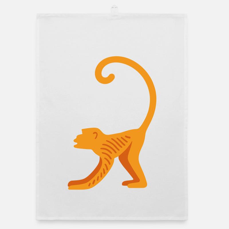 Orangutan line logo Organic dish towel