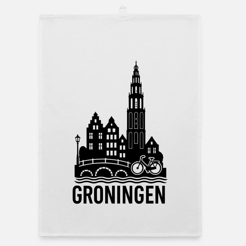 Silhouette de Groningue Torchon bio