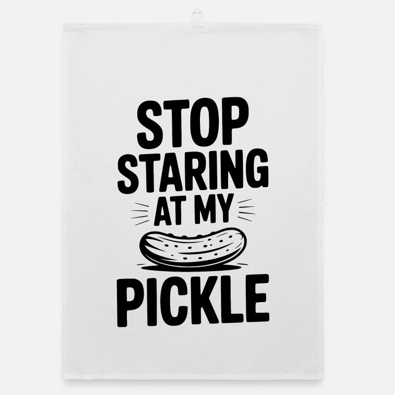 Stop Staring at My Pickle Organic dish towel