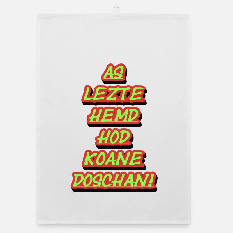 Neon-Graffiti Stapeltexte Organic Geschirrtuch