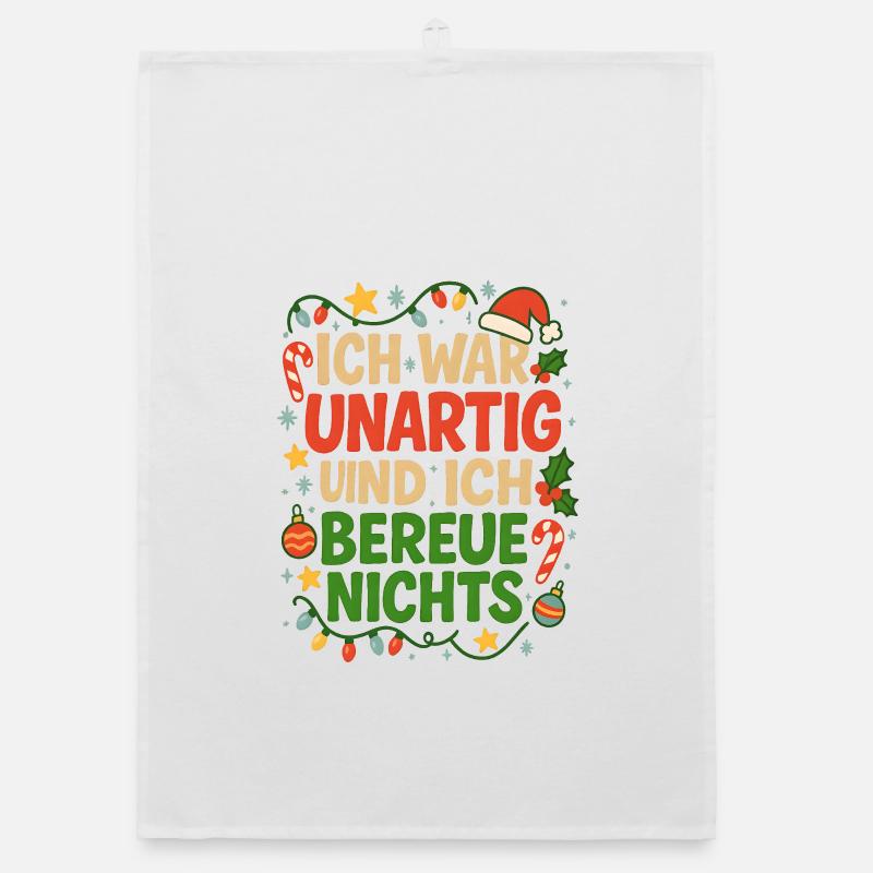 Vilain à Noël : Ne regretter rien Torchon bio