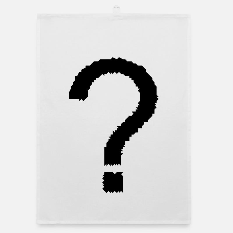 Question mark Organic dish towel