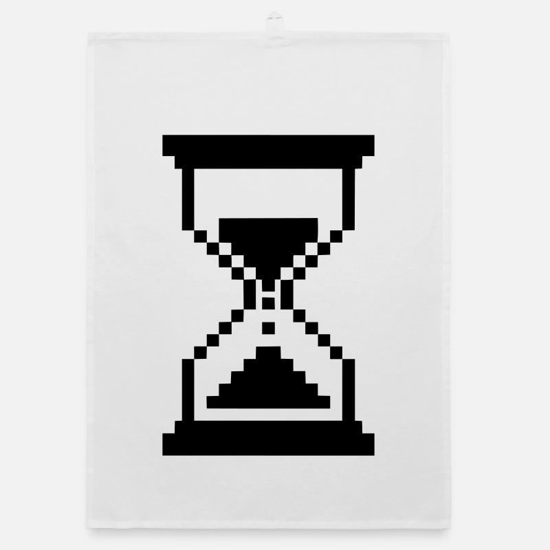 Pixel Hourglass Loading Icon Organic dish towel