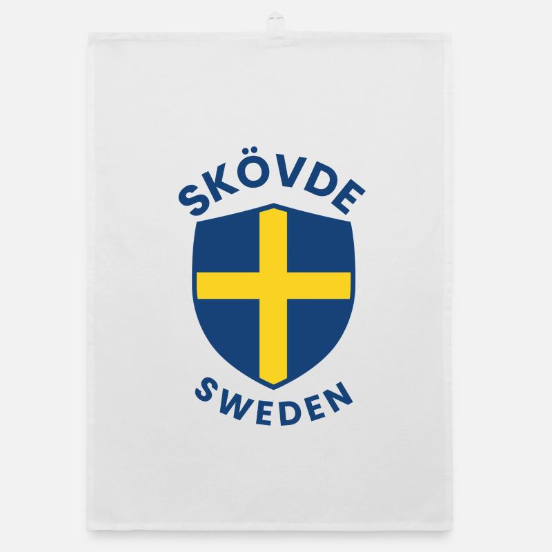 Skövde Shield Emblem Print Organic dish towel