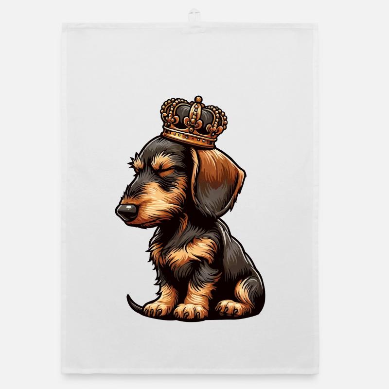 teckel teckel à poils durs propriétaire de teckel teckel Torchon bio