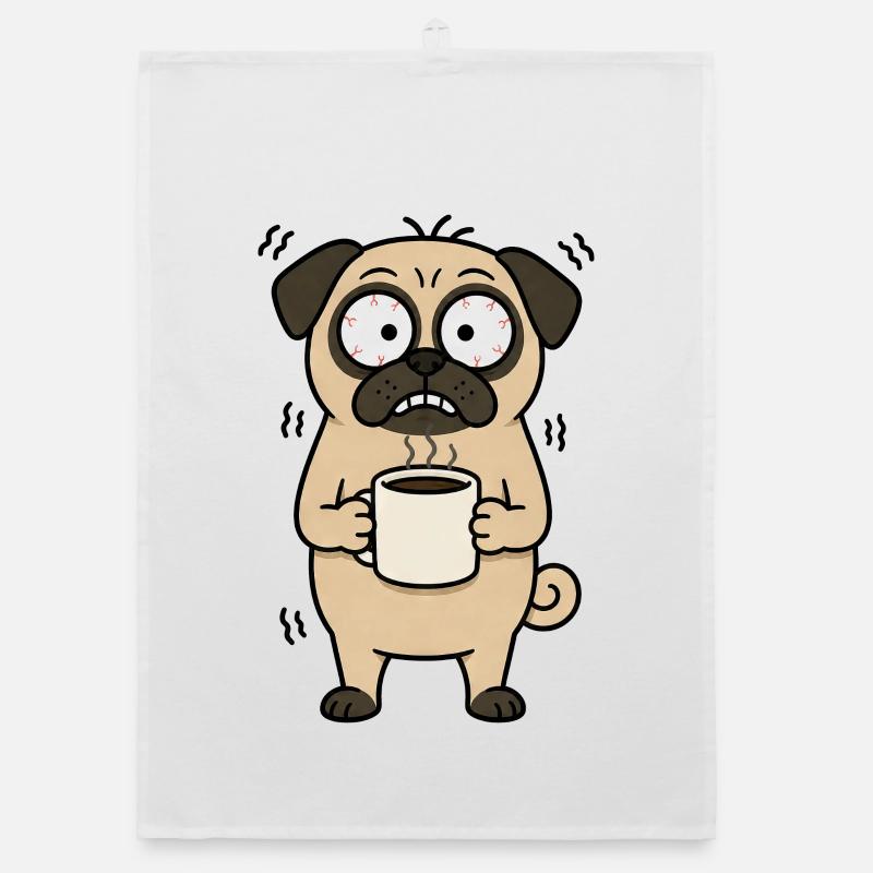 Dessin animé Café du Café du Lundi Matin Torchon bio