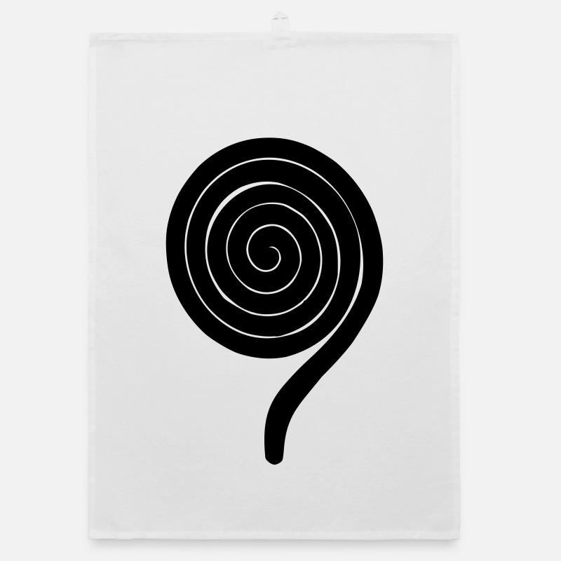 Nine 9th Birthday Organic dish towel