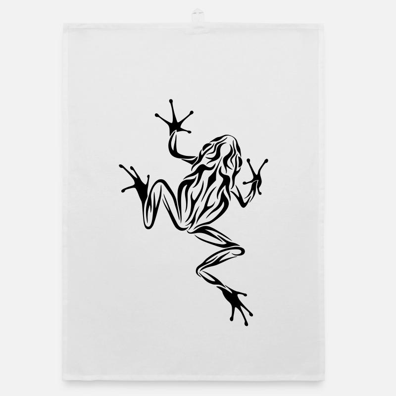 Frosch Tribal-Style Organic Geschirrtuch