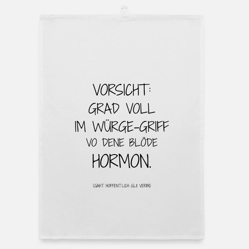 Statement design – irony meets everyday life Organic dish towel