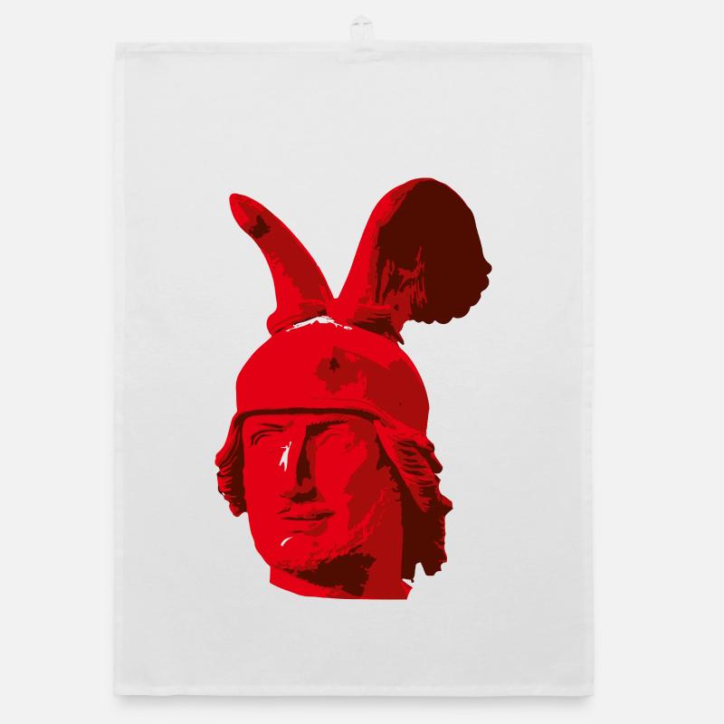 Kopf des Hermannsdenkmals Organic Geschirrtuch