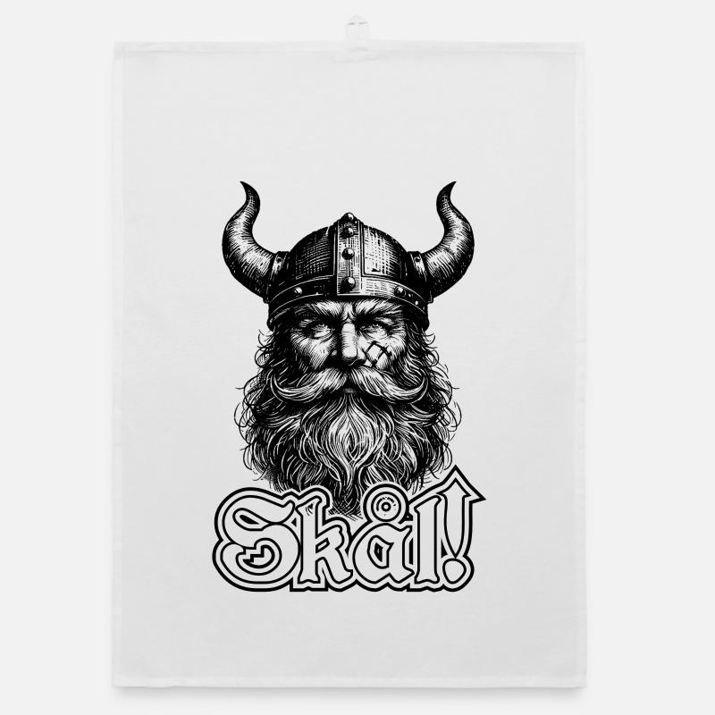 Wikinger-Gott | Wikinger-Krieger Organic Geschirrtuch