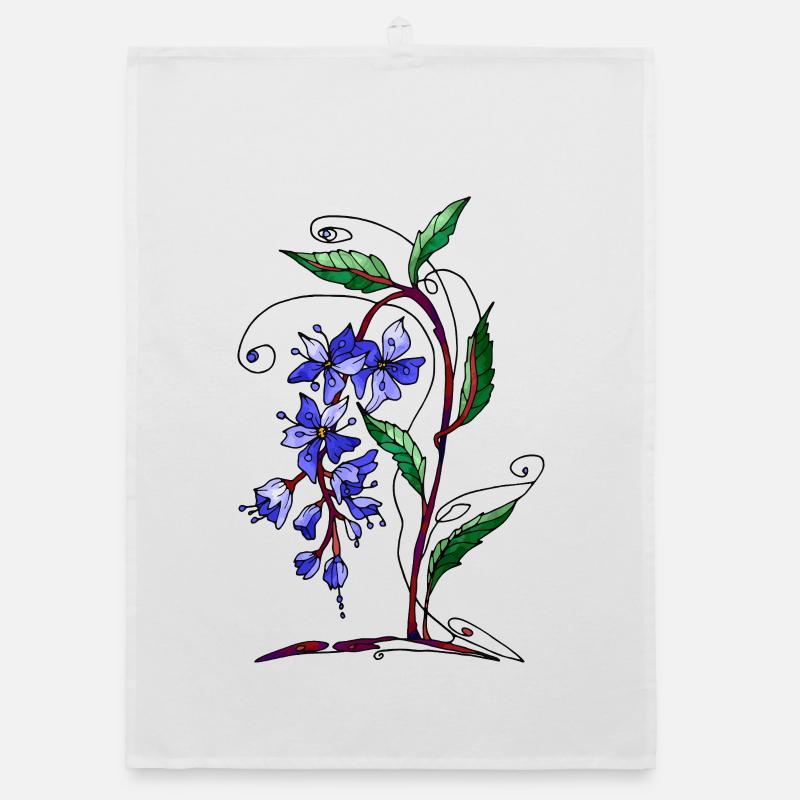 Blumen Organic Geschirrtuch