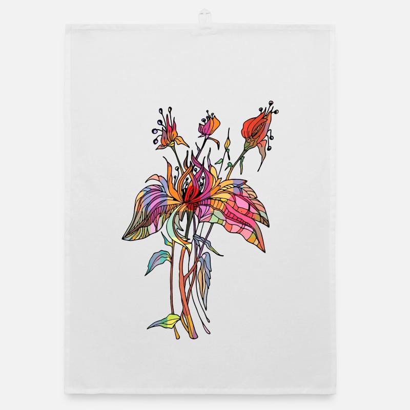 Blumen Organic Geschirrtuch