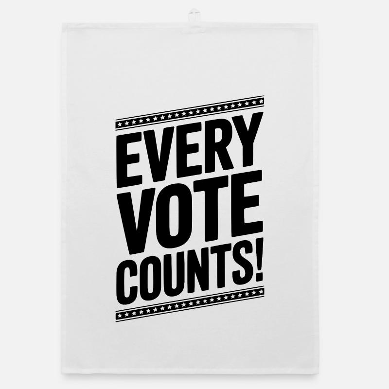 Every Vote Counts Organic dish towel