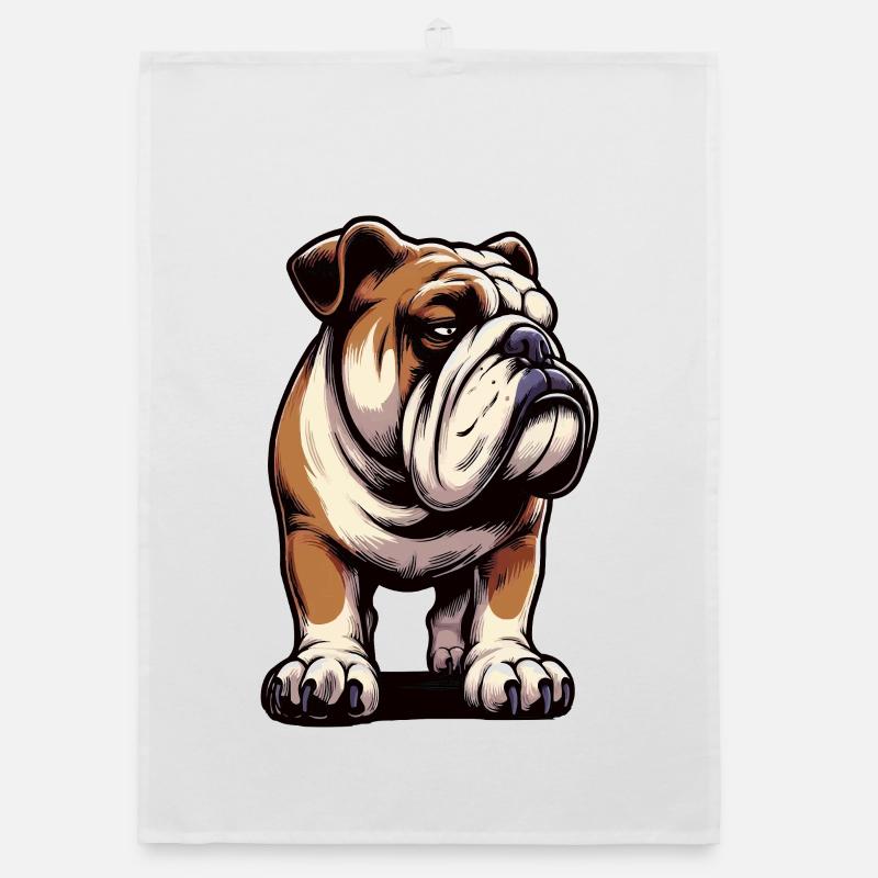 Bouledogue anglais Bully Bully Propriétaire Bullyfan Torchon bio