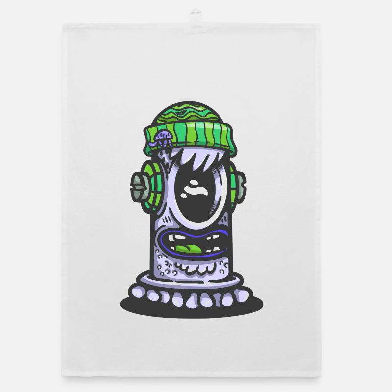 Lampe rétro verte de monstre Torchon bio