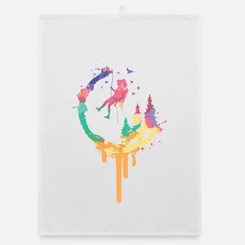 Regenbogenwald Swing Organic Geschirrtuch