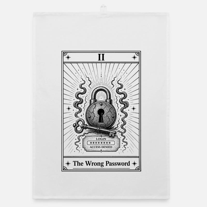Incorrect password | Tarot Card Everyday Organic dish towel