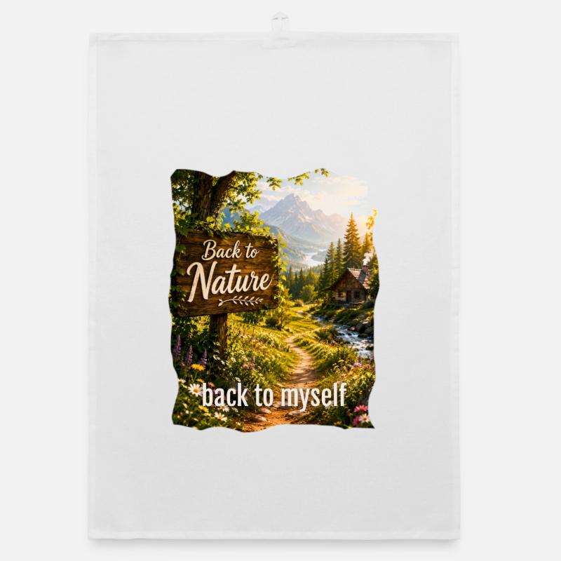 Retour à la nature à moi-même Torchon bio