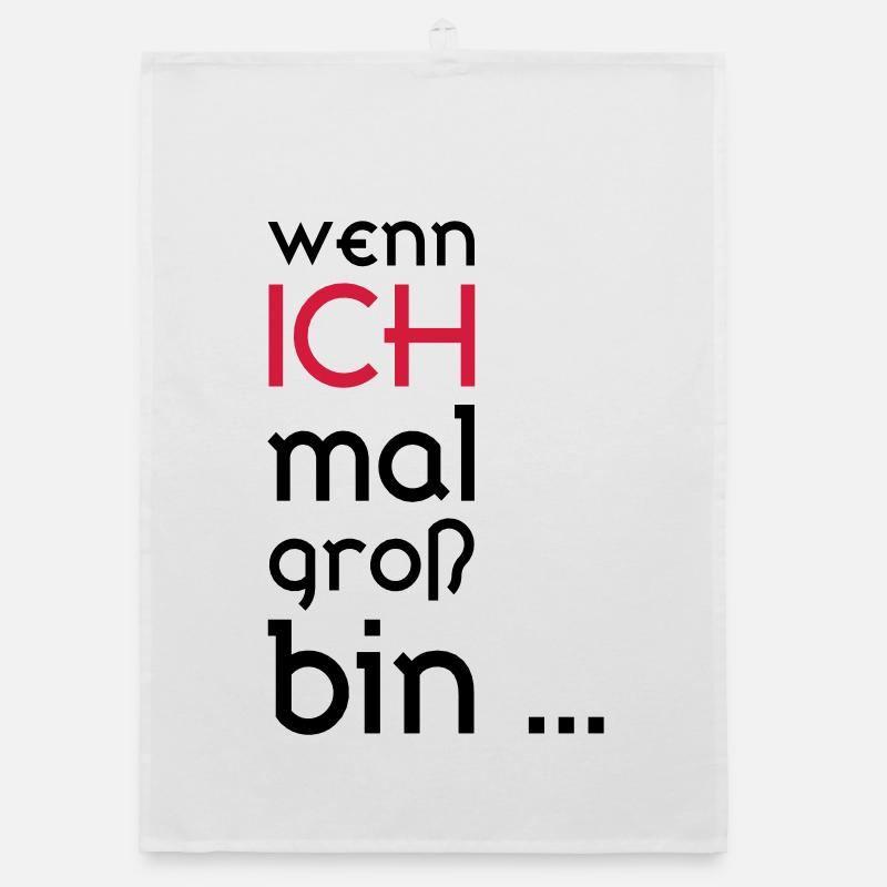 ...wenn ich mal groß bin... Organic Geschirrtuch