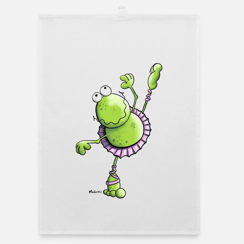 Ballet Frog Organic dish towel