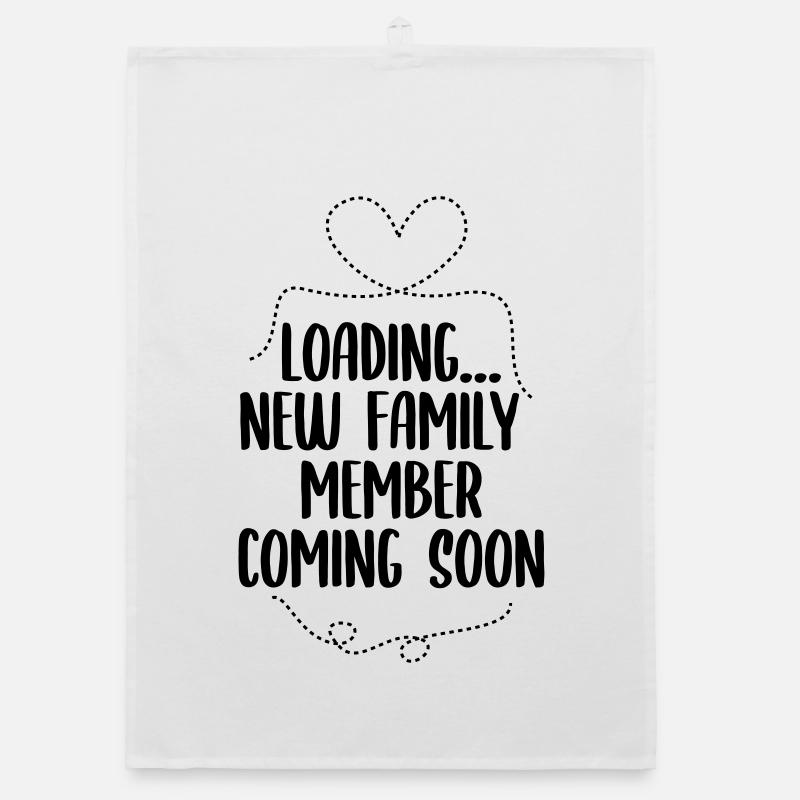 Pregnancy announcement Organic dish towel