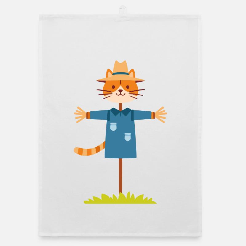 Chat épouvantail Torchon bio