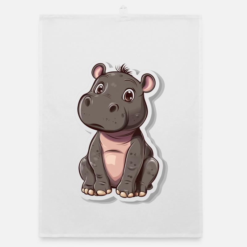 Nilpferd Organic Geschirrtuch