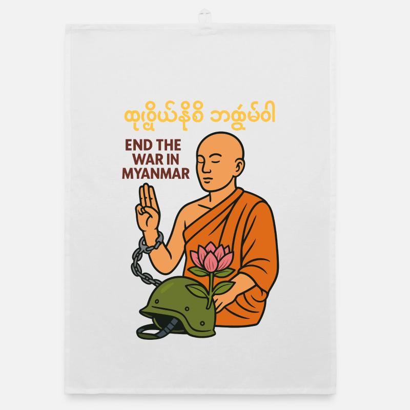Peace for Myanmar Organic dish towel