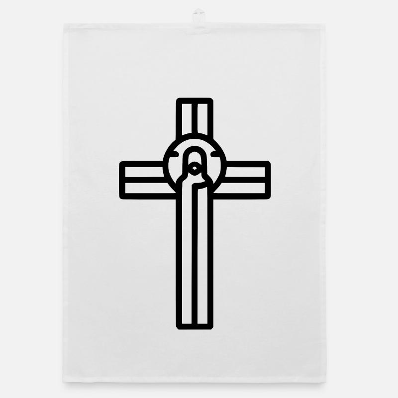 Le Logos – Le Ressuscité devant la Croix Torchon bio