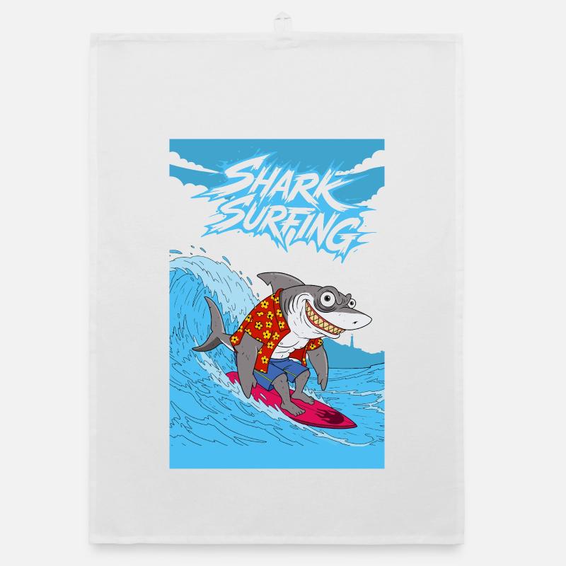 Surf sur les requins Torchon bio