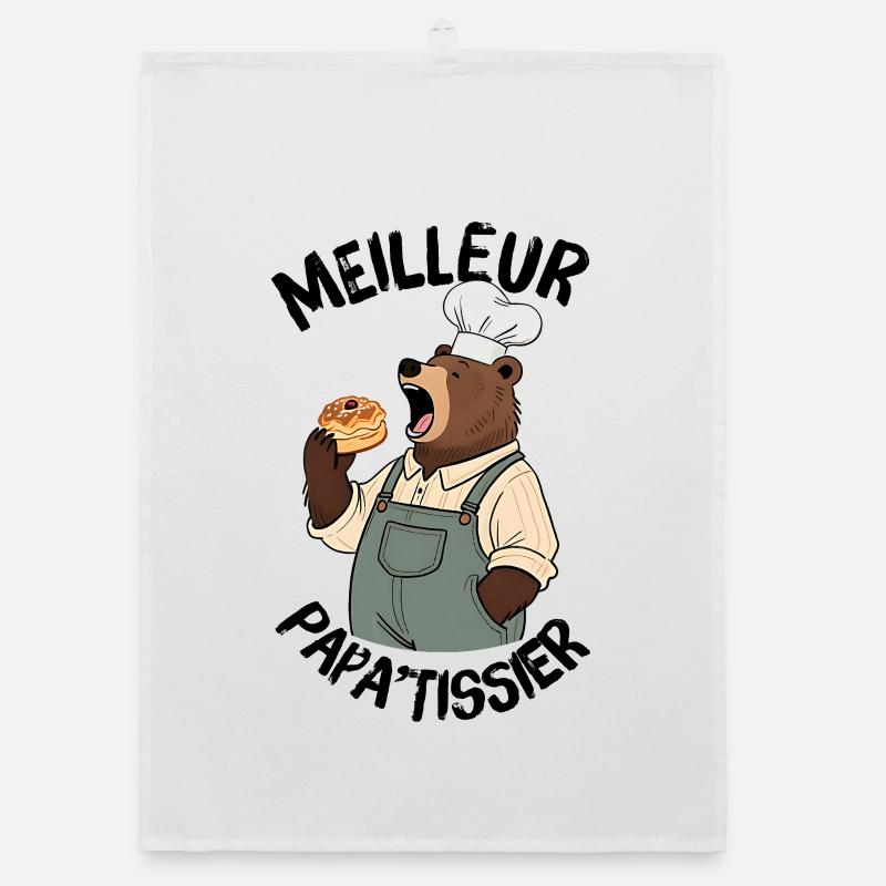 Best Pastry Chef Dad Organic dish towel