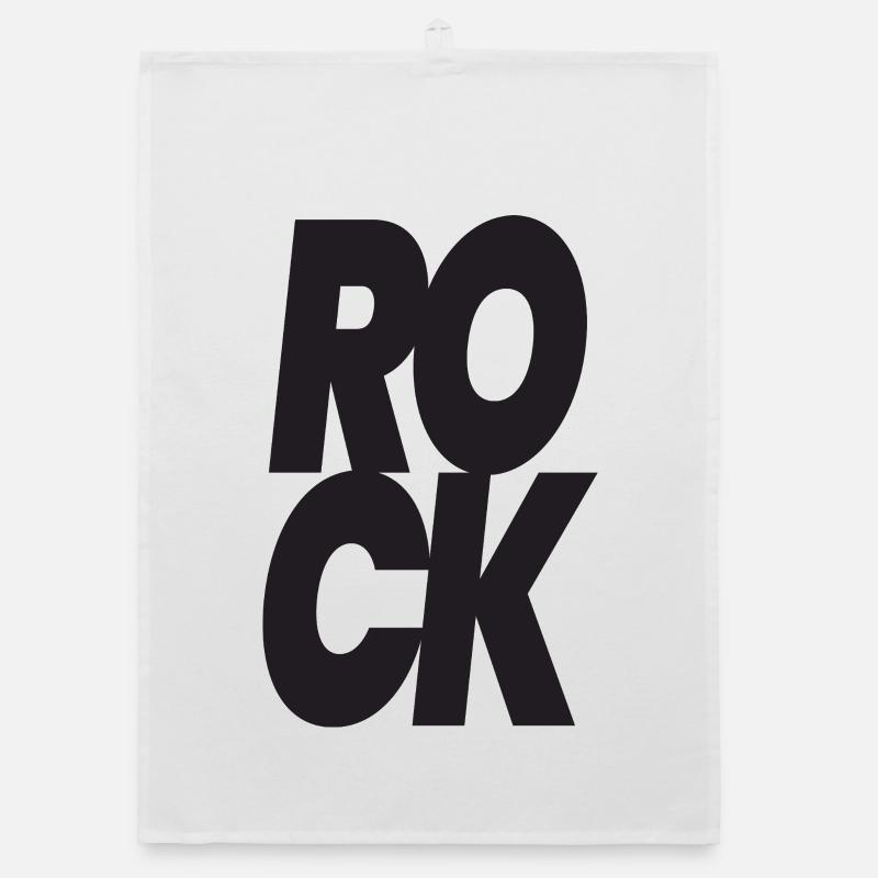 Stacked Rock Typografie Organic Geschirrtuch